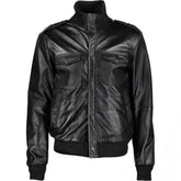 Men's Legendary Rock-Motorcycle Black Pure Sheepskin Leather Jacket